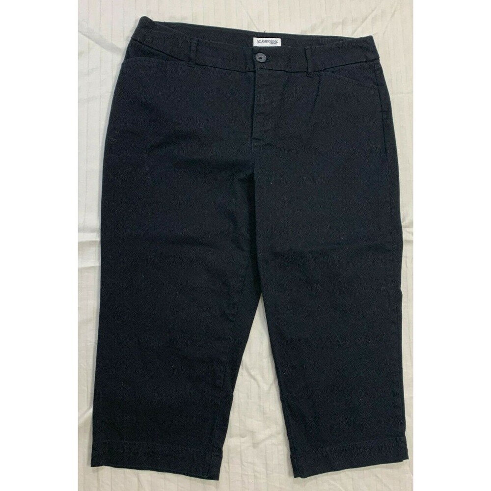 ST JOHNS BAY WOMENS CAPRIS PANTS SIZE 12